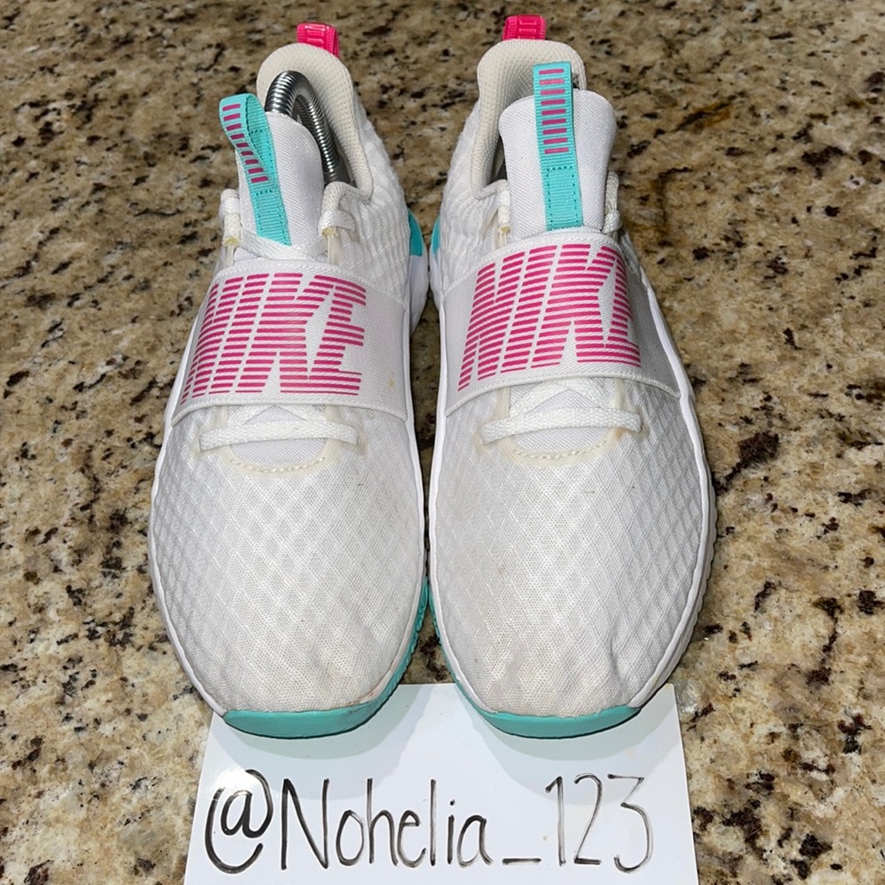 Nike White and Pink Athletic Shoes